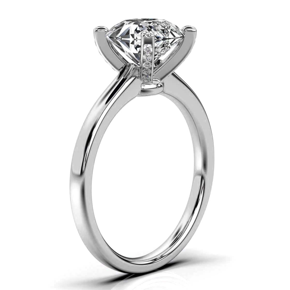14K White Gold Emalyn Hidden Accents Lab Grown Diamond Ring (1/10 ct. tw)
