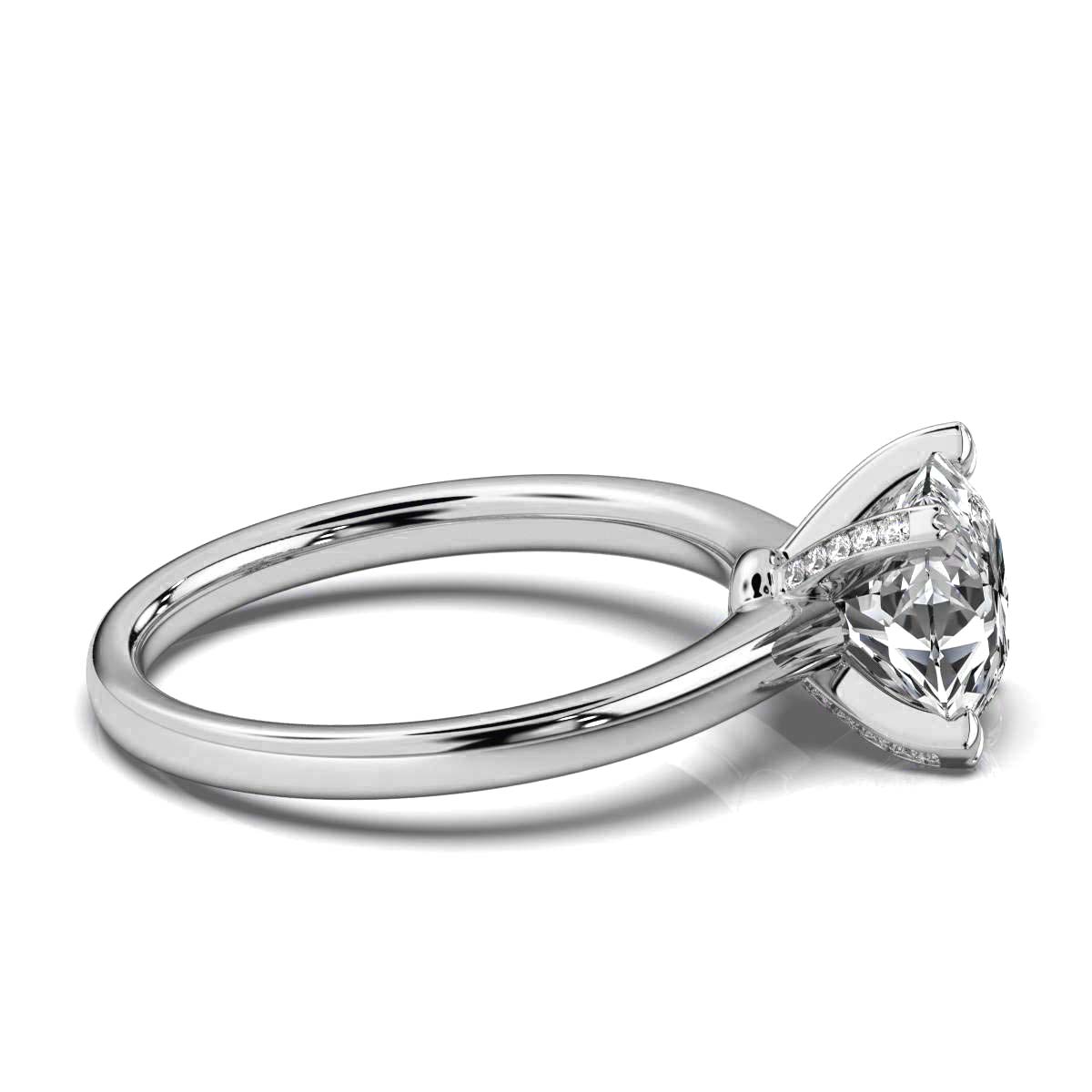 14K White Gold Emalyn Hidden Accents Lab Grown Diamond Ring (1/10 ct. tw)