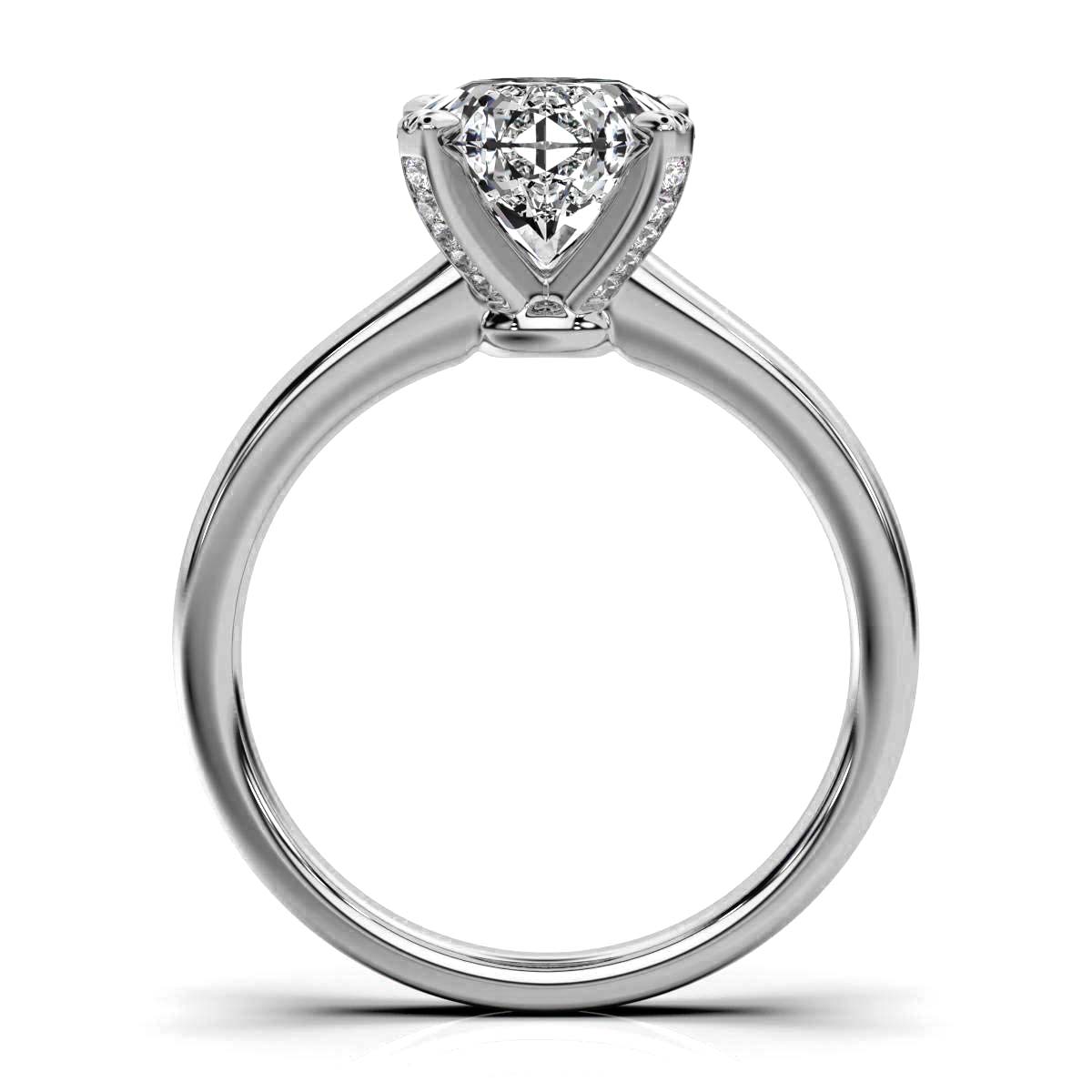 14K White Gold Emalyn Hidden Accents Lab Grown Diamond Ring (1/10 ct. tw)