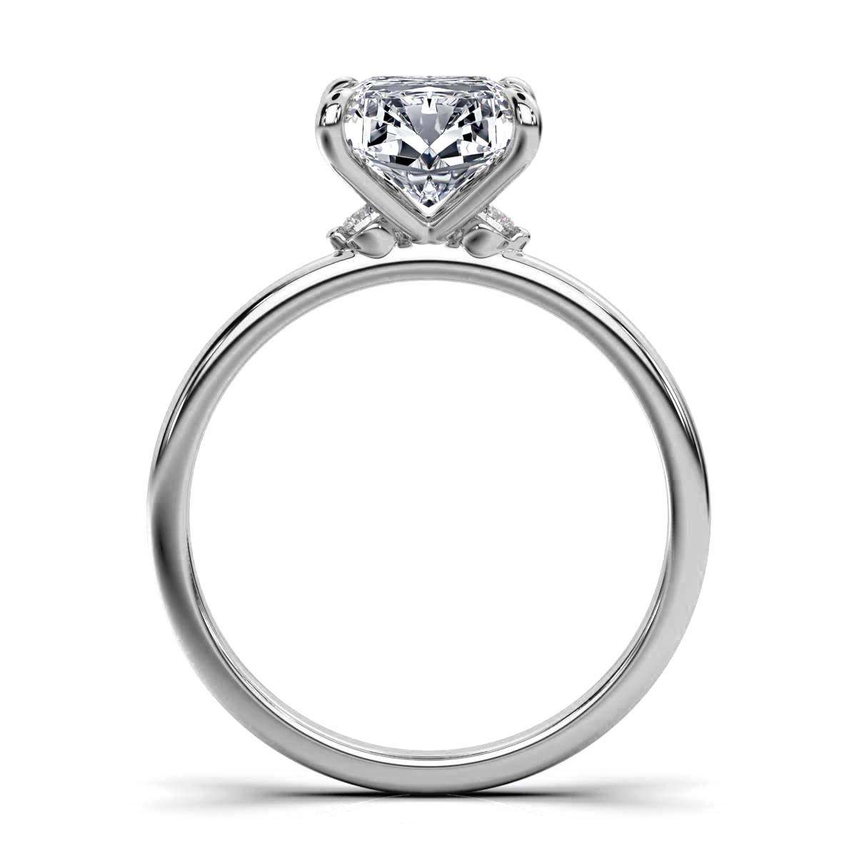 14K White Gold Lux Hidden Accents Lab Grown Diamond Ring (1/20 ct. tw)