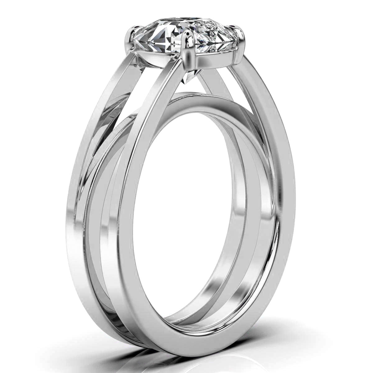 14K White Gold Bryony Solitaire Engagement Ring 