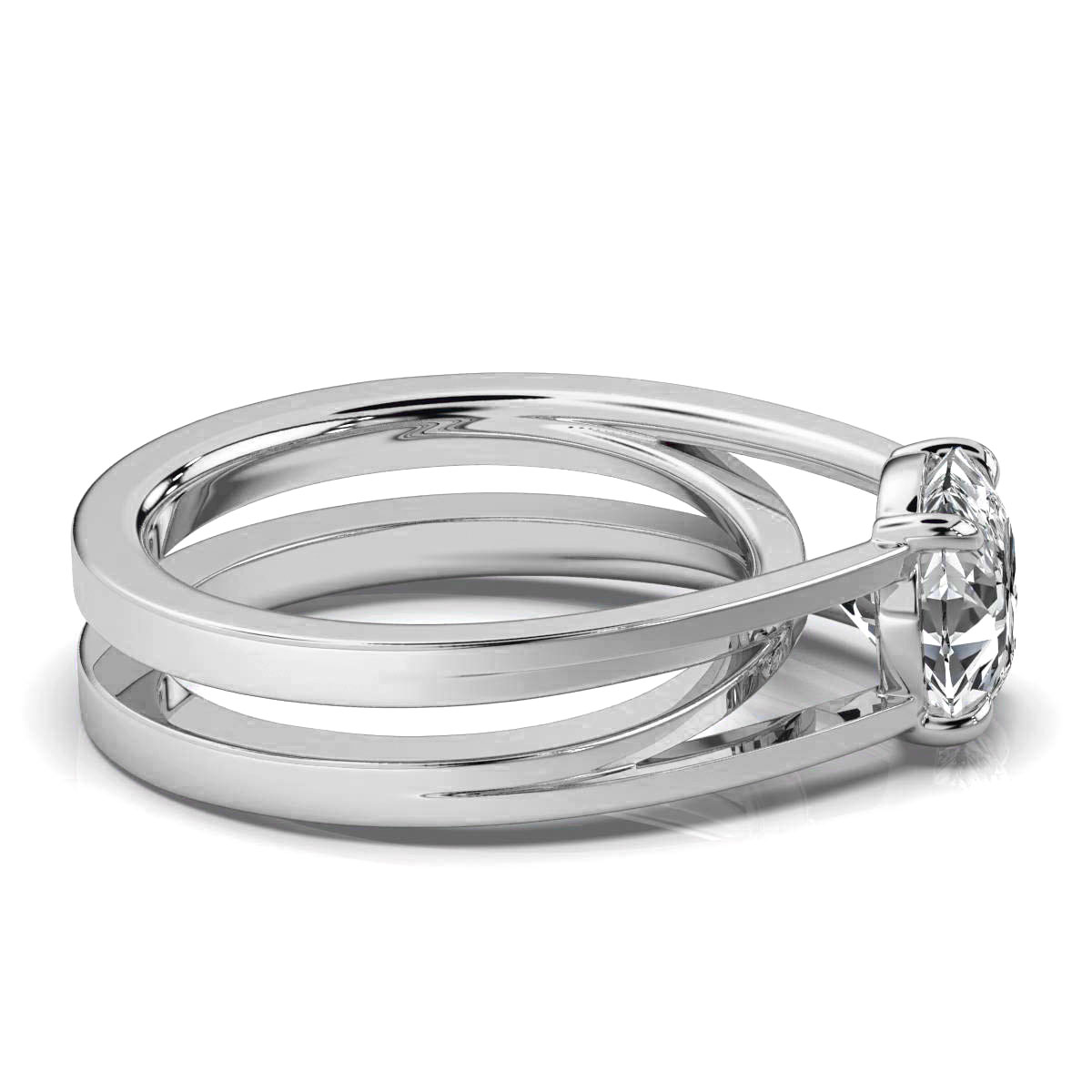 14K White Gold Bryony Solitaire Engagement Ring 