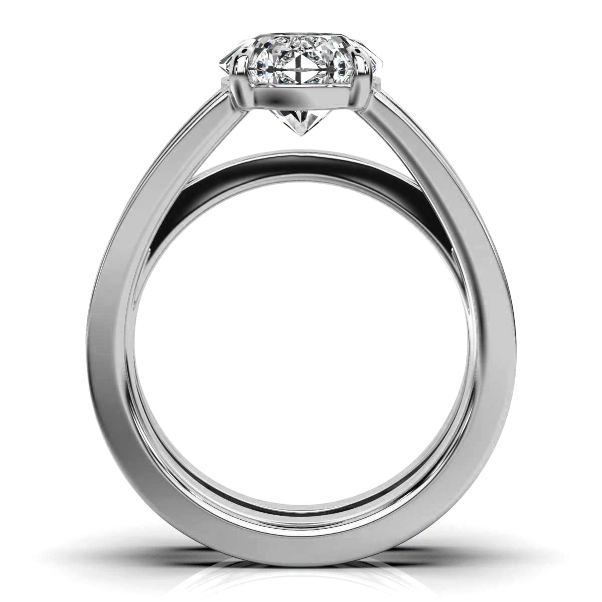 14K White Gold Bryony Solitaire Engagement Ring 