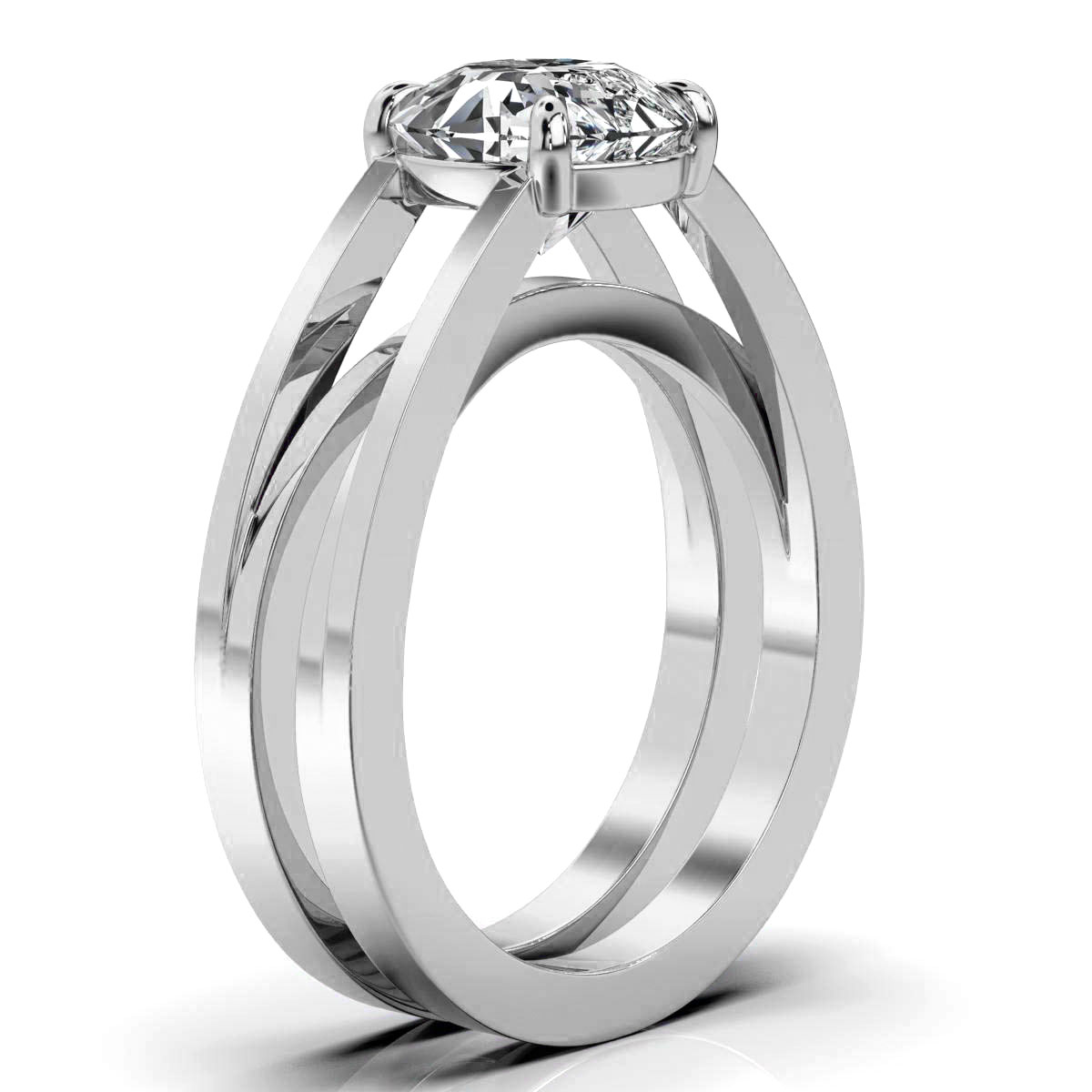 14K White Gold Blythe Solitaire Engagement Ring 