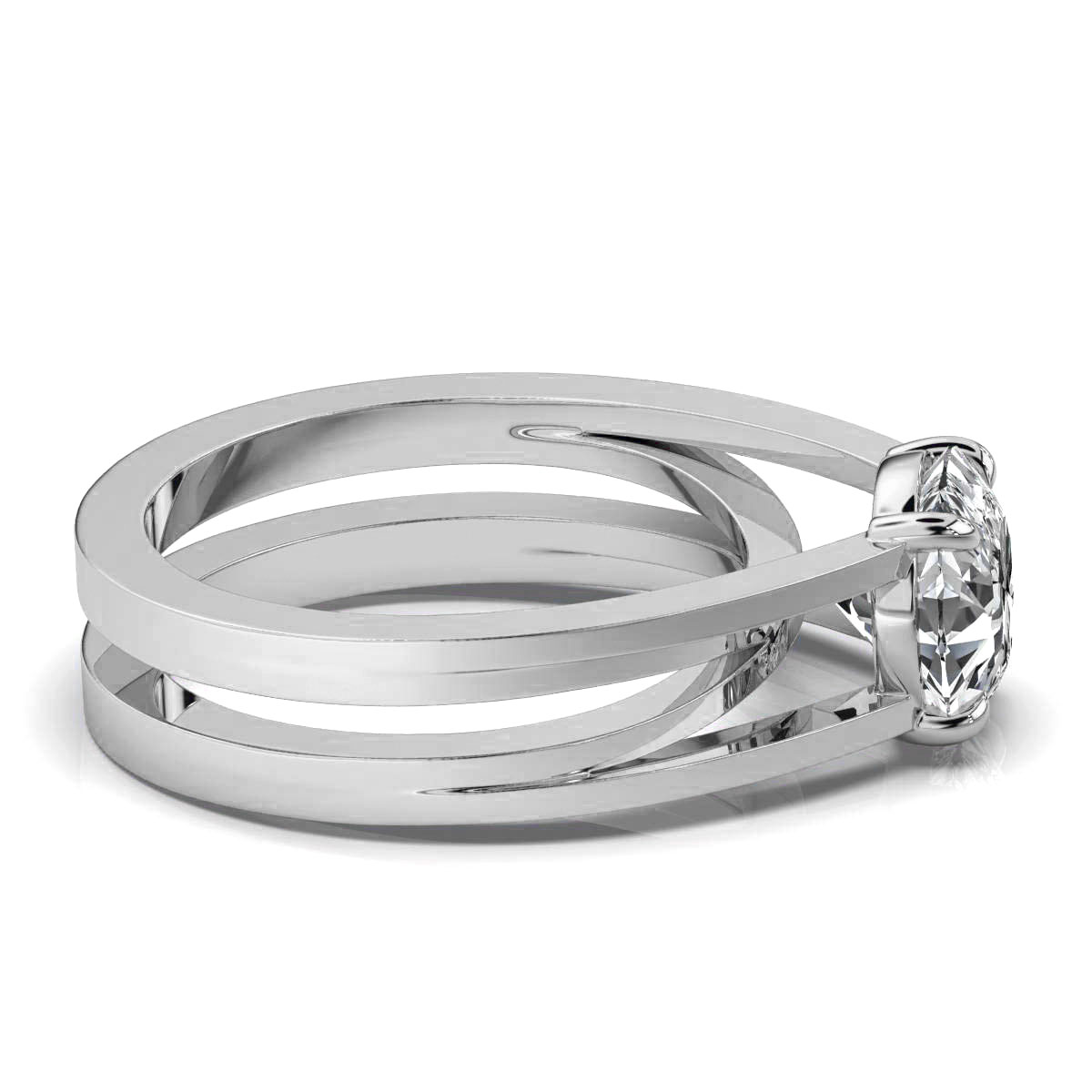 14K White Gold Blythe Solitaire Engagement Ring 