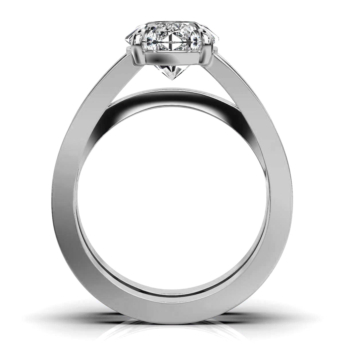 14K White Gold Blythe Solitaire Engagement Ring 