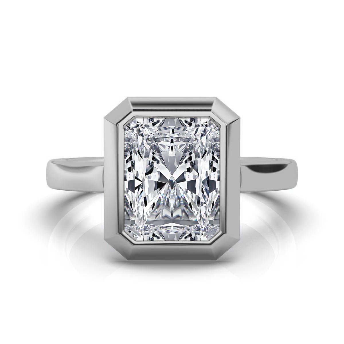 14K White Gold Selena Solitaire Ring 