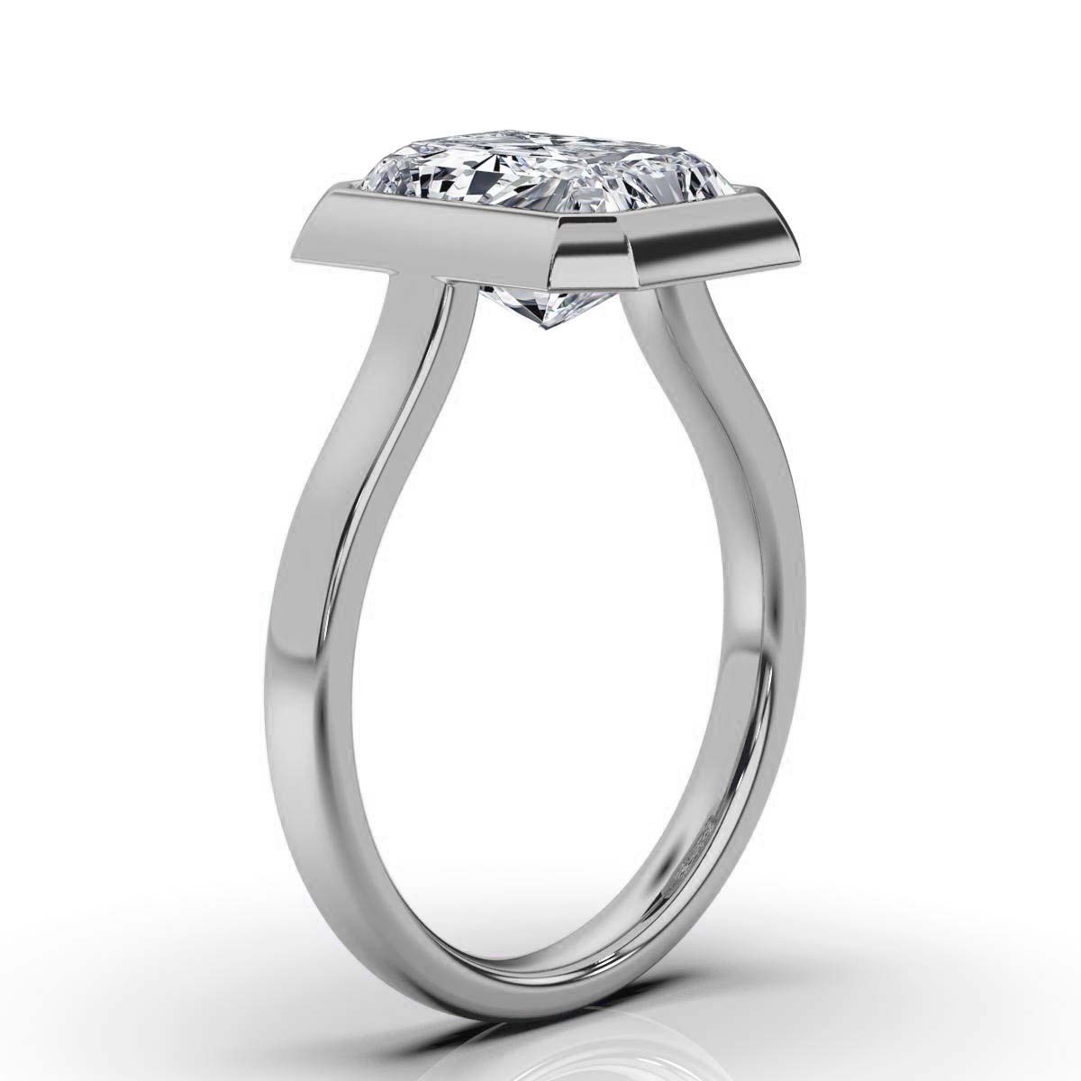 14K White Gold Selena Solitaire Ring 