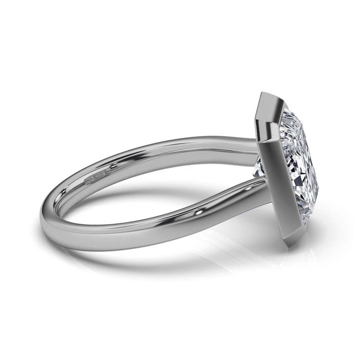 14K White Gold Selena Solitaire Ring 