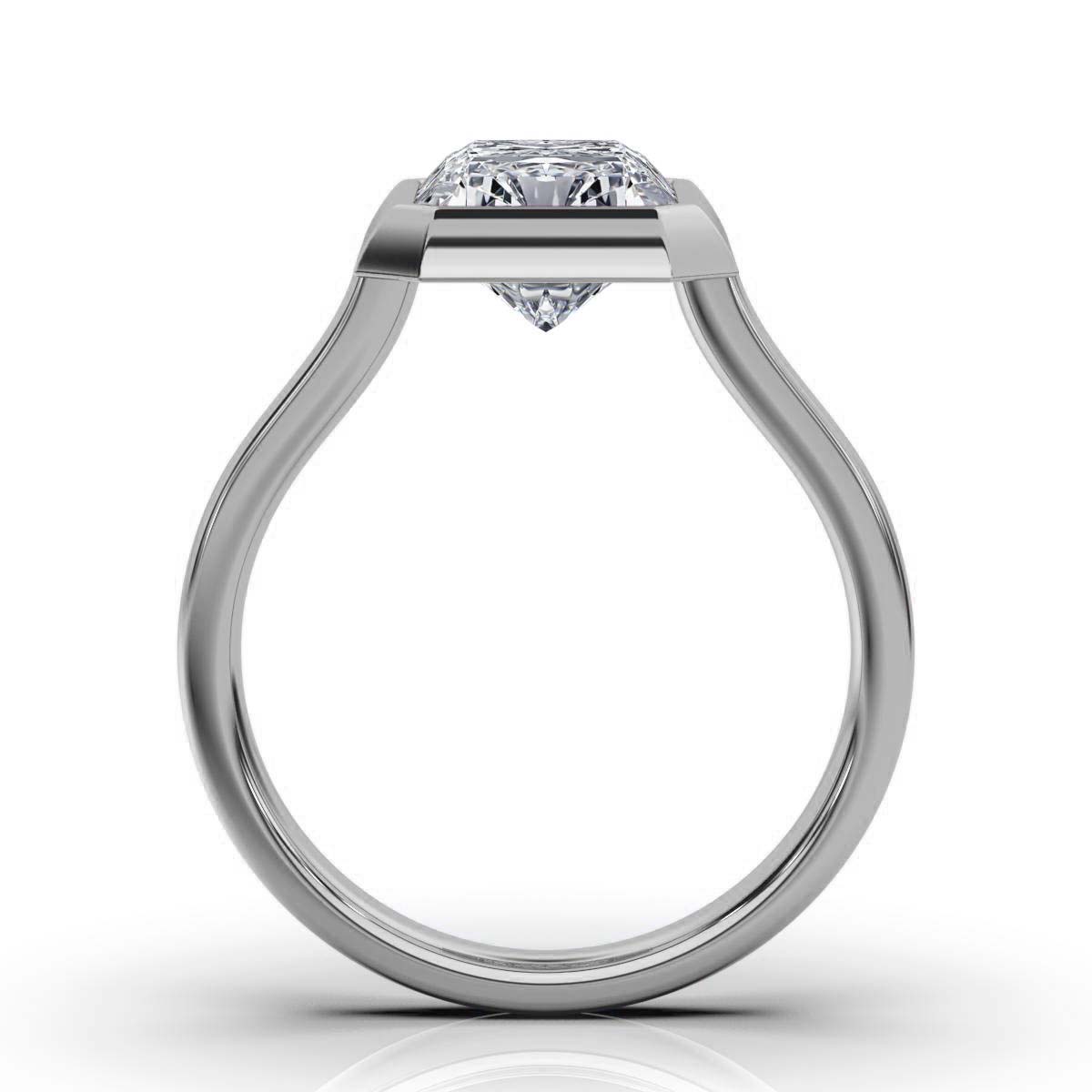 14K White Gold Selena Solitaire Ring 
