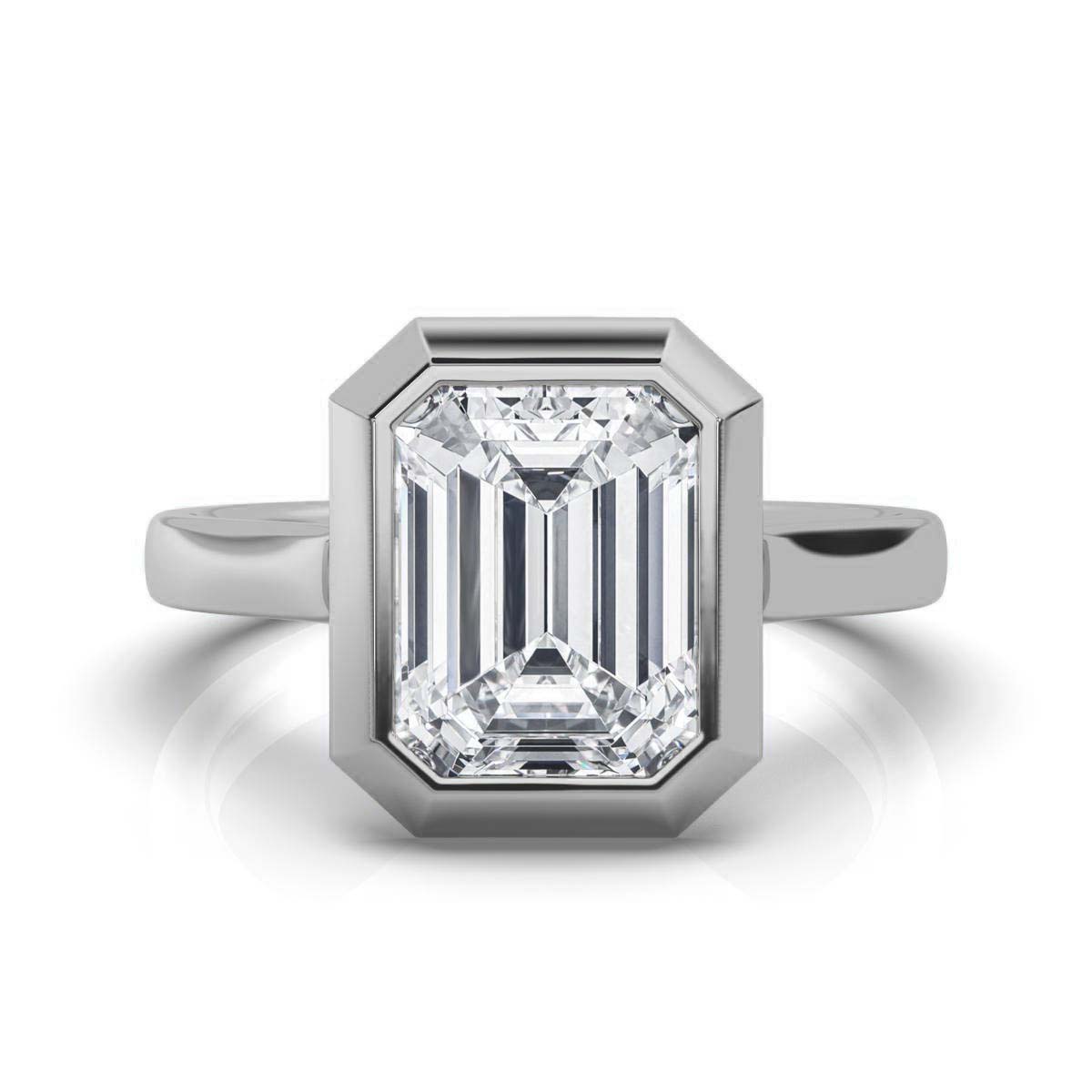 14K White Gold Selena Solitaire Ring 