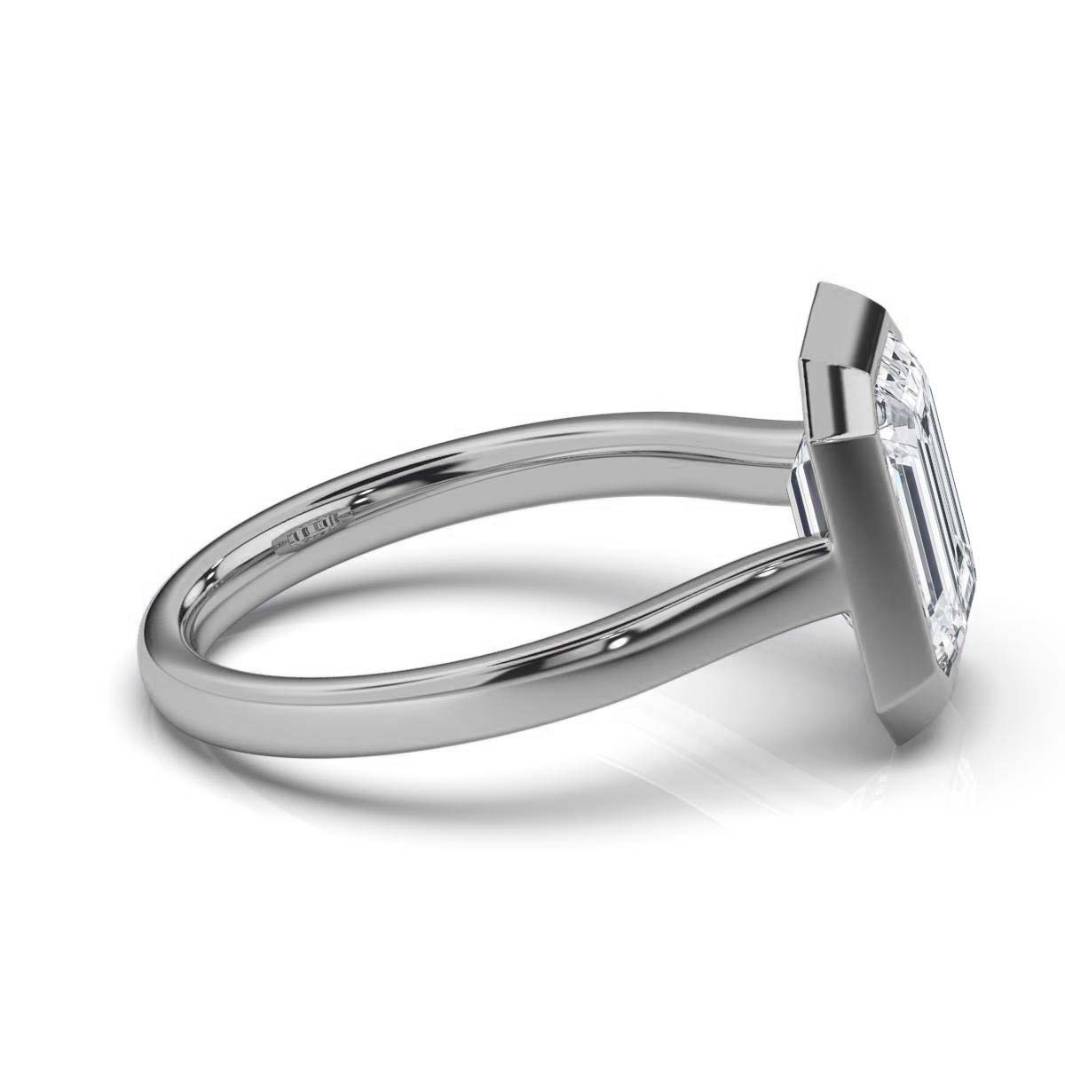 14K White Gold Selena Solitaire Ring 