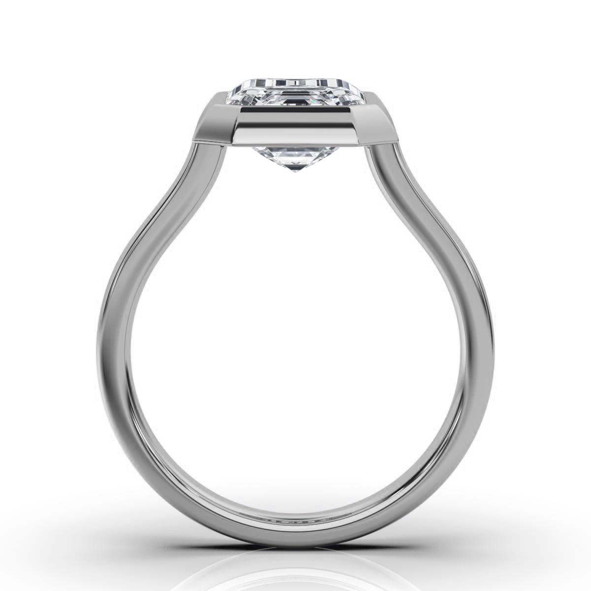 14K White Gold Selena Solitaire Ring 