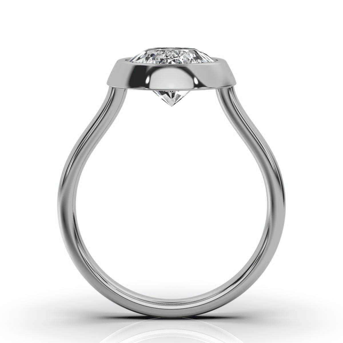 14K White Gold Selena Solitaire Ring 