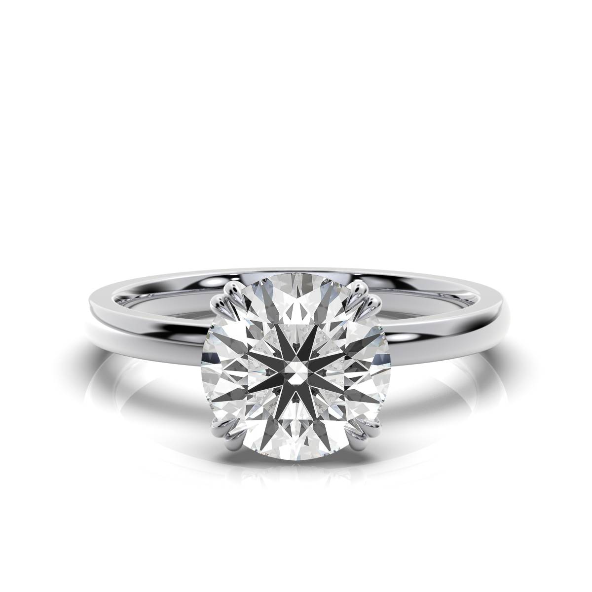 14K White Gold Mimi Accents Lab Grown Diamond Ring ( ct. tw)