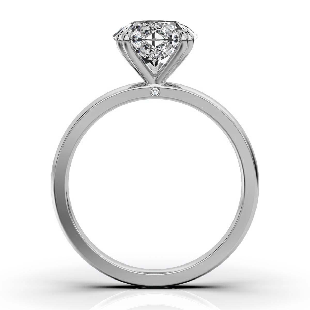 14K White Gold Mimi Accents Lab Grown Diamond Ring ( ct. tw)