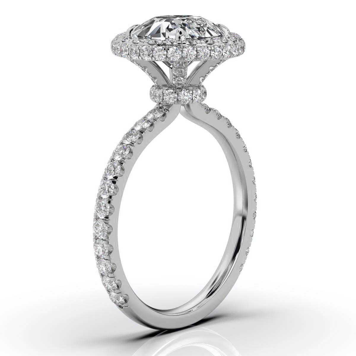 14K White Gold Aji Hidden Accents Lab Diamond Ring (1 3/4 ct. tw)