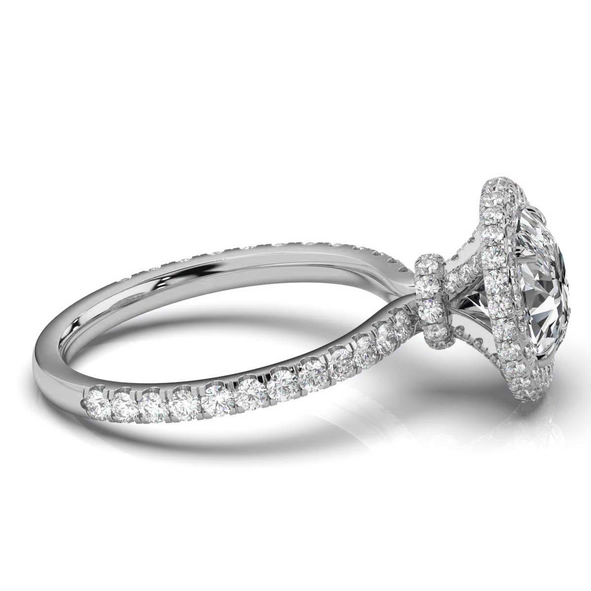 14K White Gold Aji Hidden Accents Lab Diamond Ring (1 3/4 ct. tw)