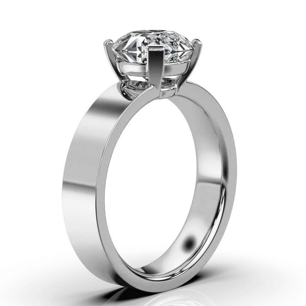 14K White Gold Naida Solitaire Engagement Ring 