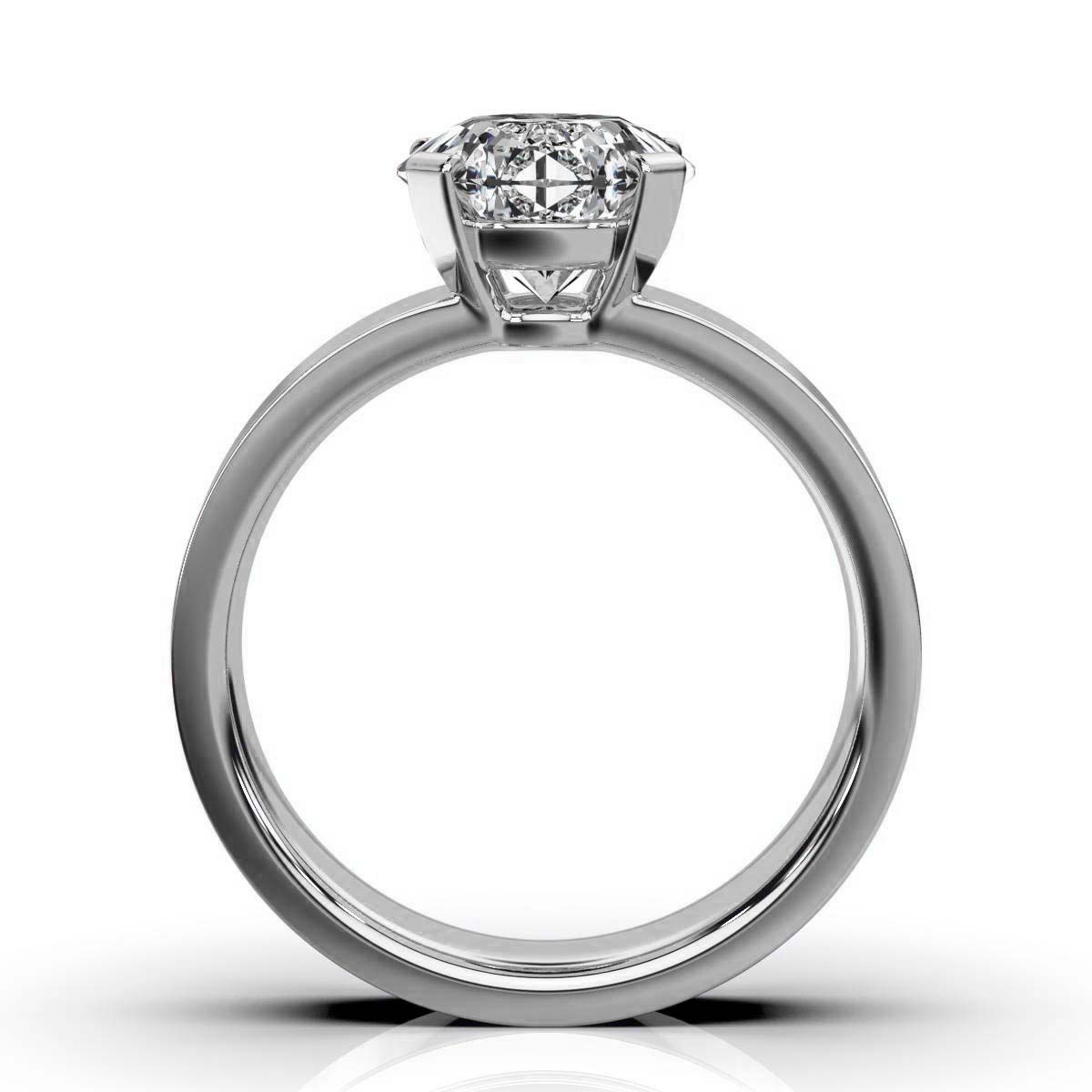 14K White Gold Naida Solitaire Engagement Ring 