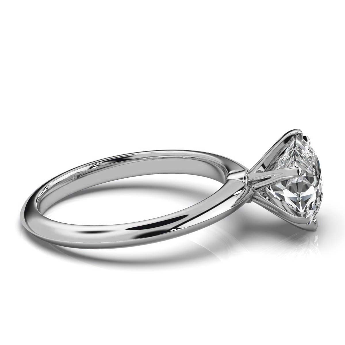 14K White Gold Adalira Solitaire Engagement Ring 