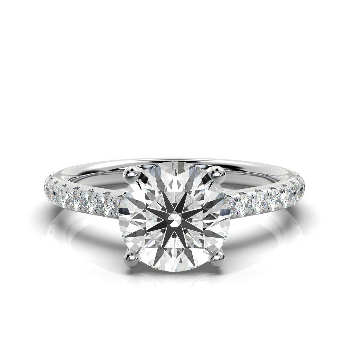 14K White Gold Dakota Accents Lab Grown Diamond Ring (1/3 ct. tw)