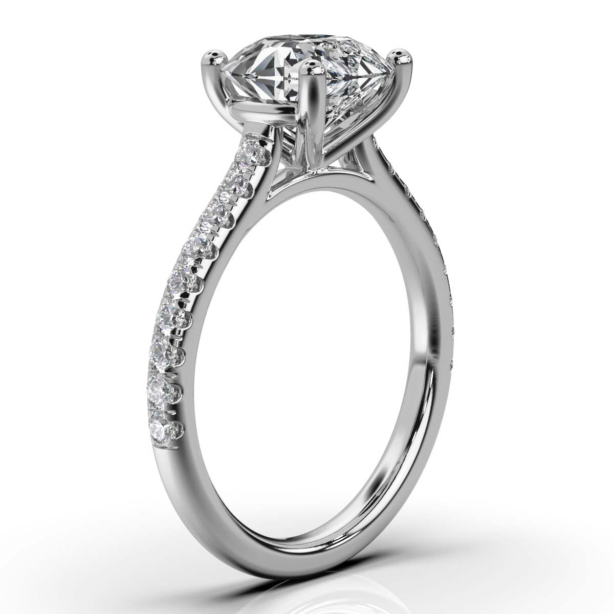 14K White Gold Dakota Accents Lab Grown Diamond Ring (1/3 ct. tw)