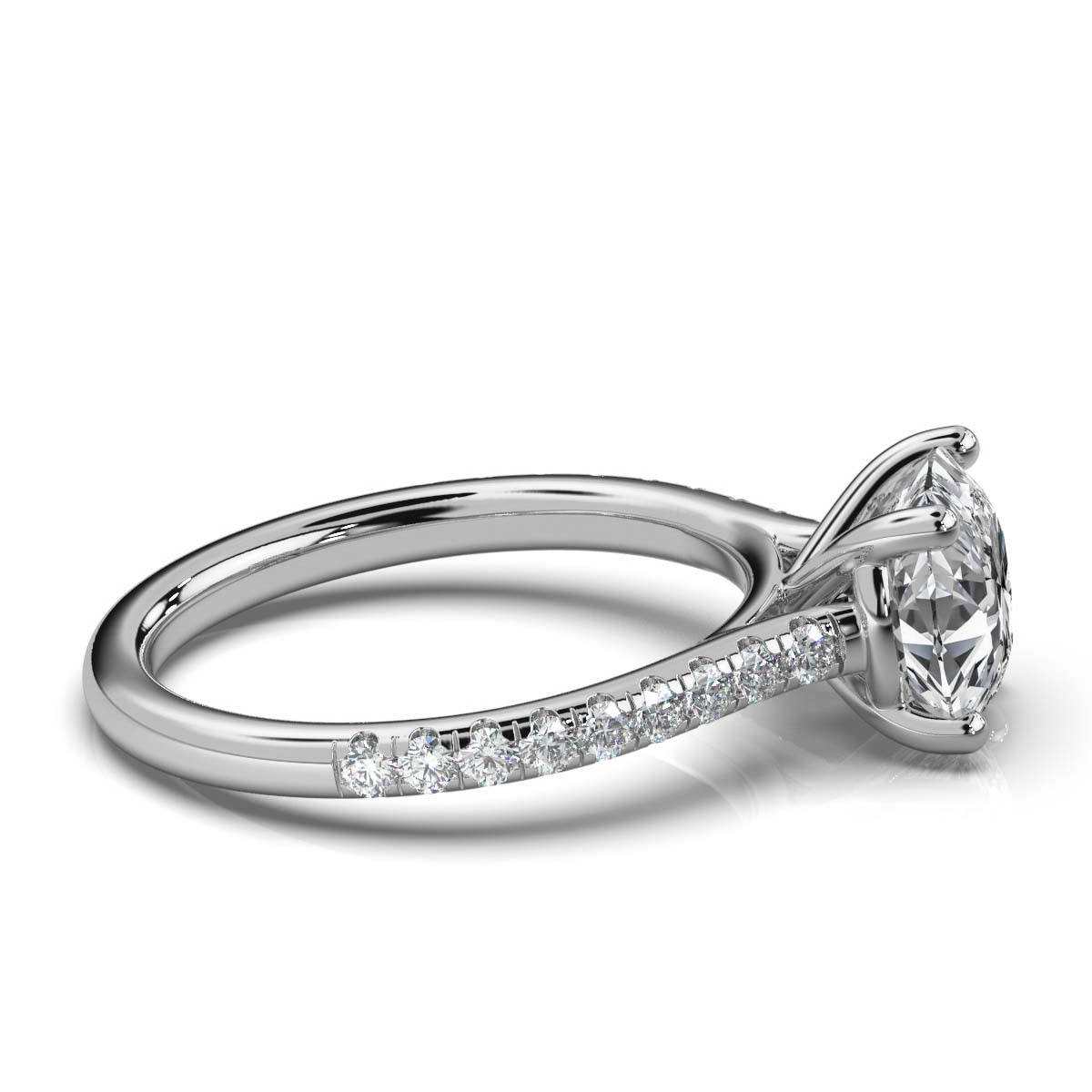 14K White Gold Dakota Accents Lab Grown Diamond Ring (1/3 ct. tw)