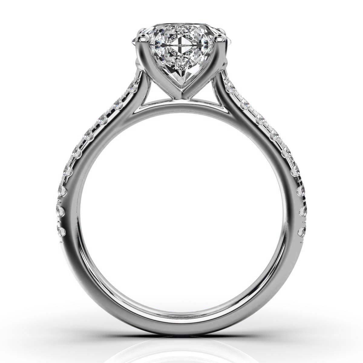 14K White Gold Dakota Accents Lab Grown Diamond Ring (1/3 ct. tw)