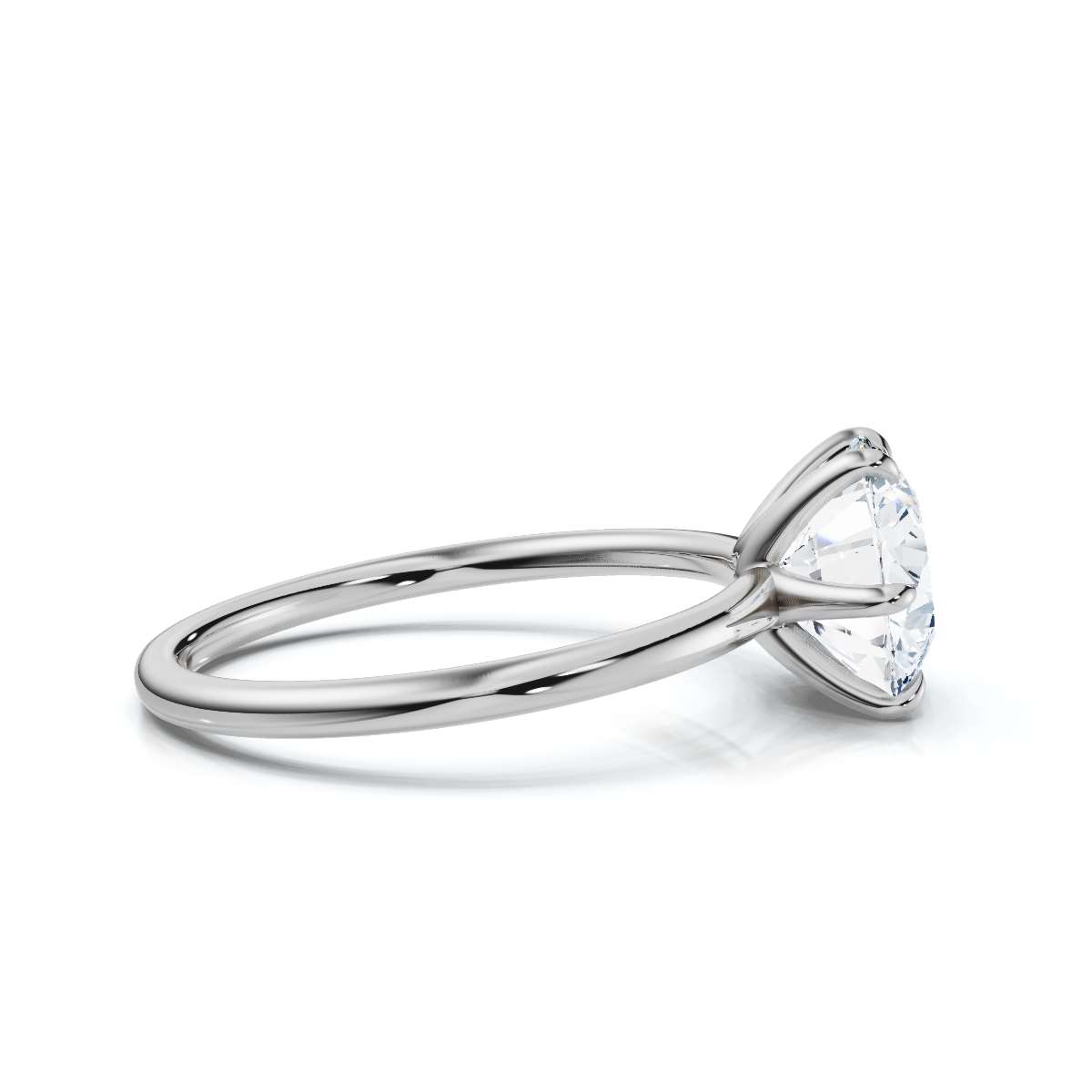 14K White Gold Aeliana Solitaire Engagement Ring 