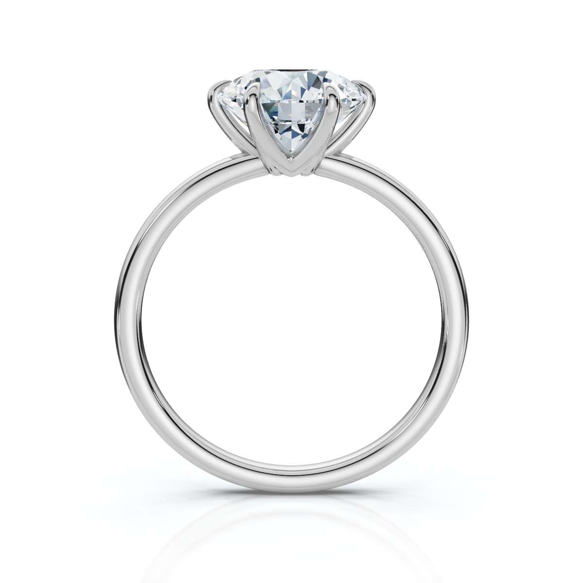 14K White Gold Aeliana Solitaire Engagement Ring 