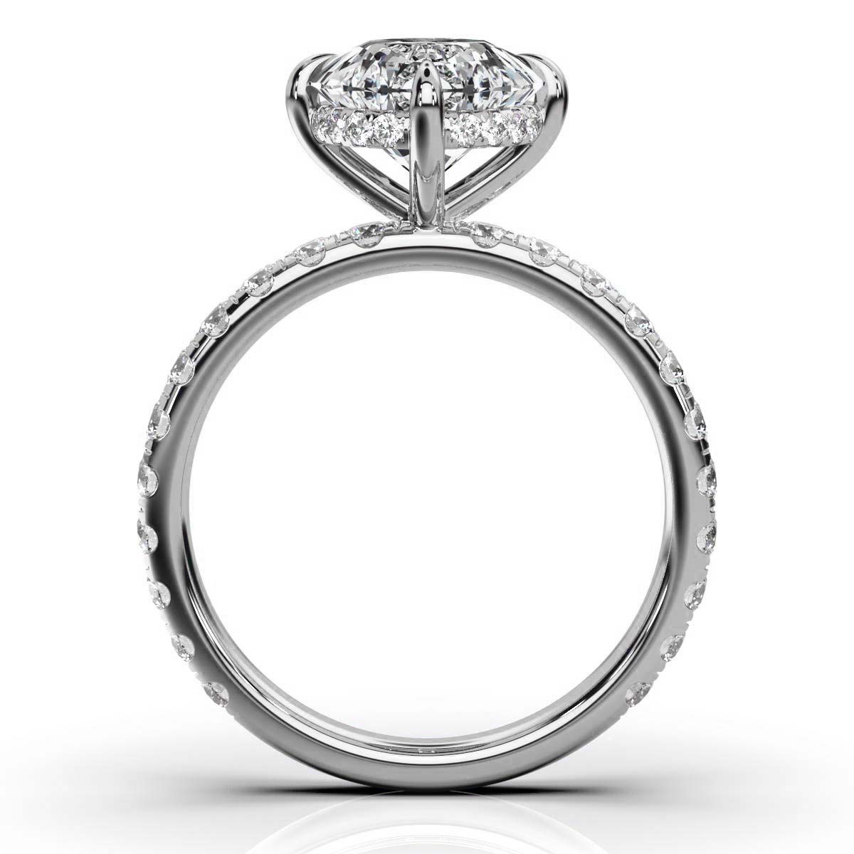 14K White Gold Annalise Hidden Accents Lab Grown Diamond Ring (3/4 ct. tw)