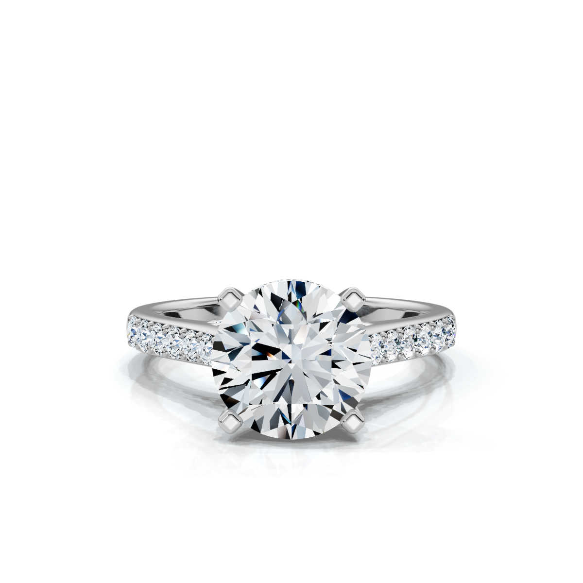 14K White Gold Nola Accents Knot Lab Grown Diamond Ring (1/2 ct. tw)