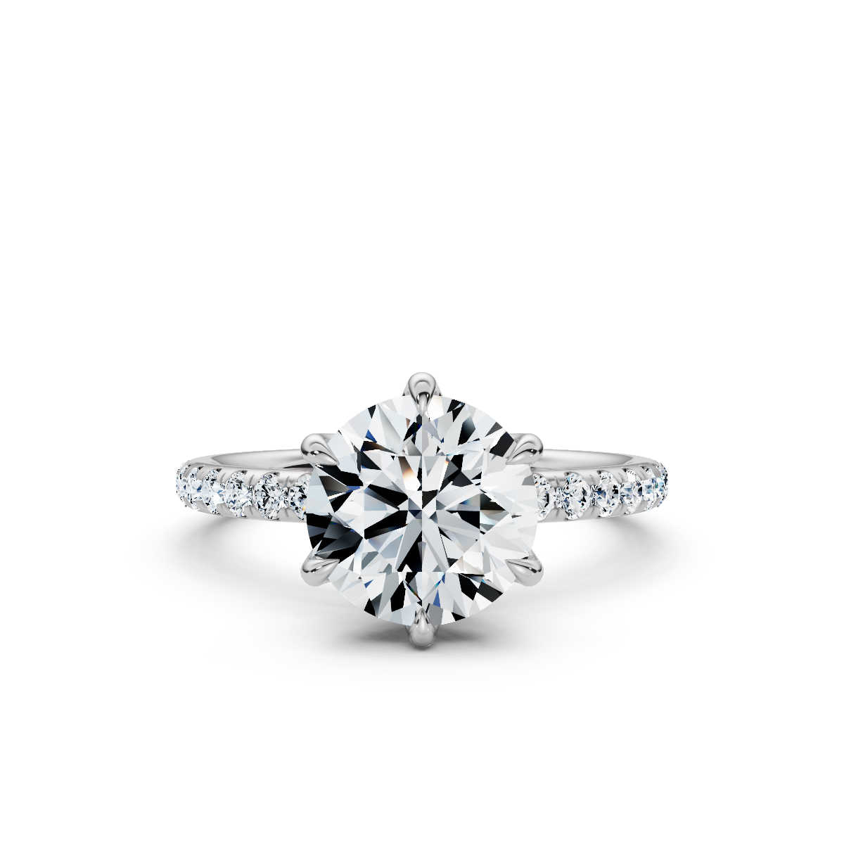 14K White Gold Lucy Tulip Lab Grown Diamond Ring (1/2 ct. tw)