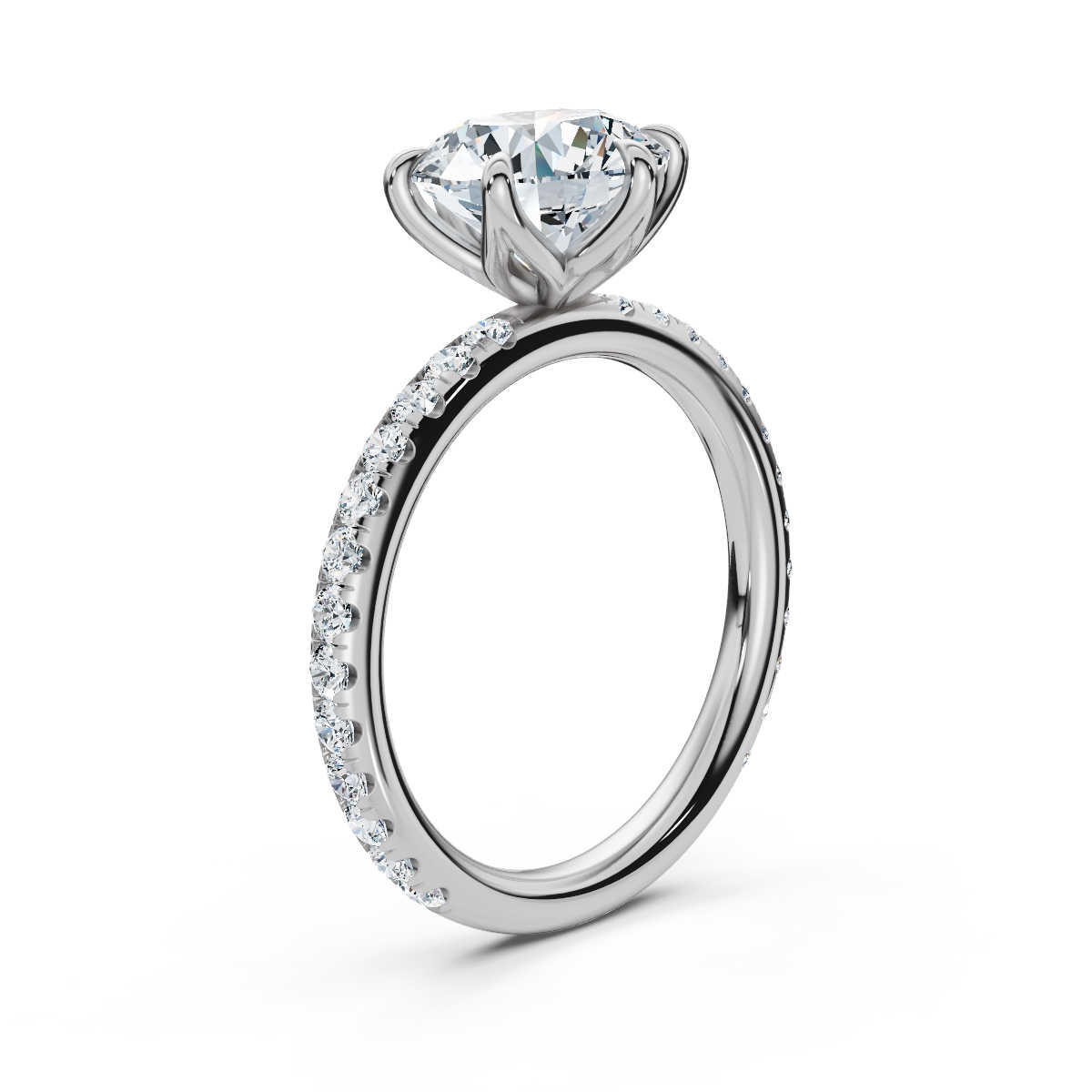 14K White Gold Lucy Tulip Lab Grown Diamond Ring (1/2 ct. tw)