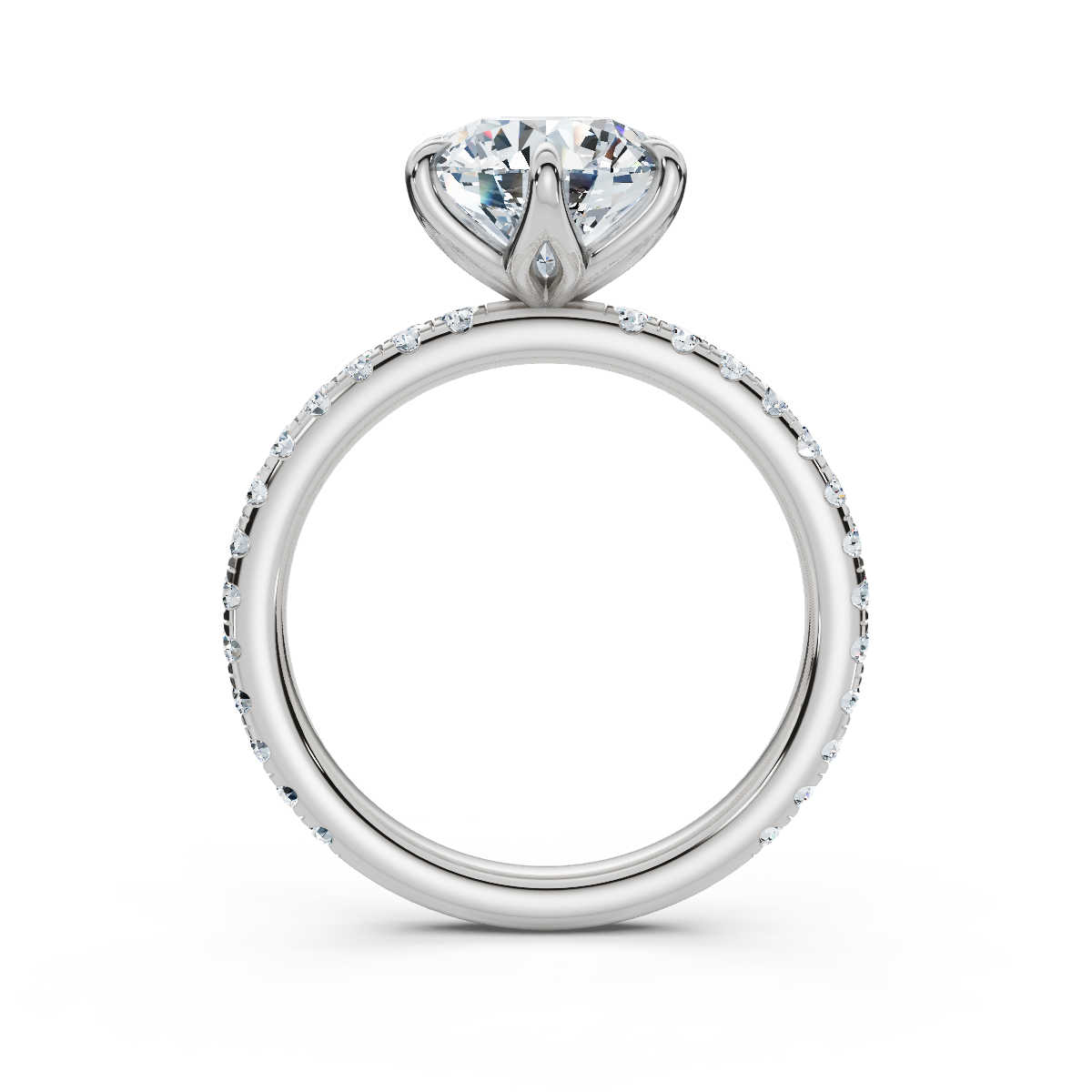 14K White Gold Lucy Tulip Lab Grown Diamond Ring (1/2 ct. tw)