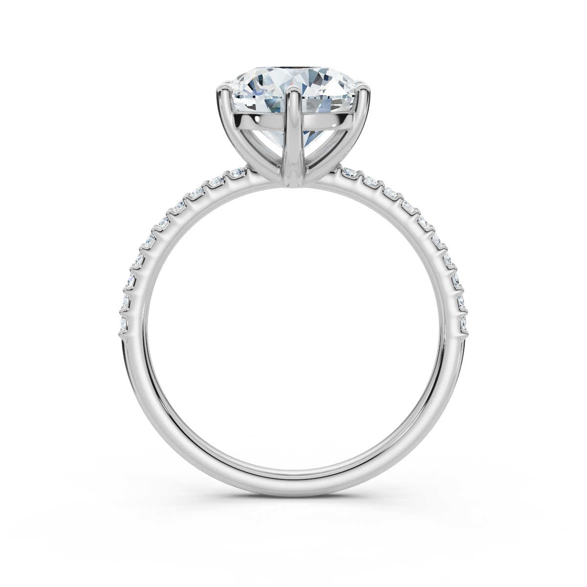14K White Gold Ariana Accents Lab Grown Diamond Ring (1/6 ct. tw)