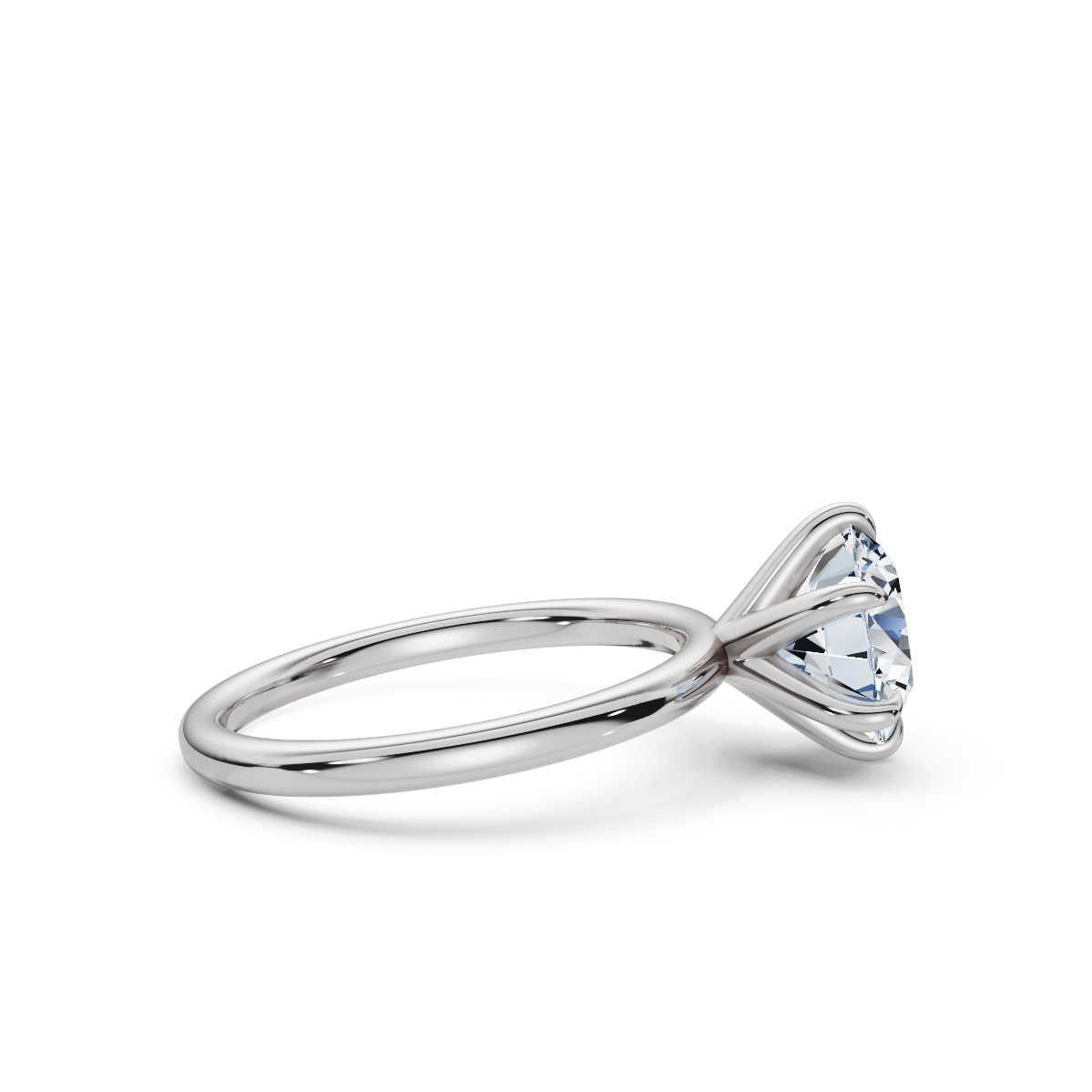 14K White Gold Freya Solitaire Engagement Ring 
