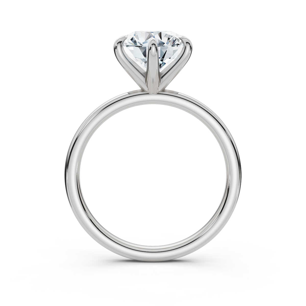 14K White Gold Freya Solitaire Engagement Ring 
