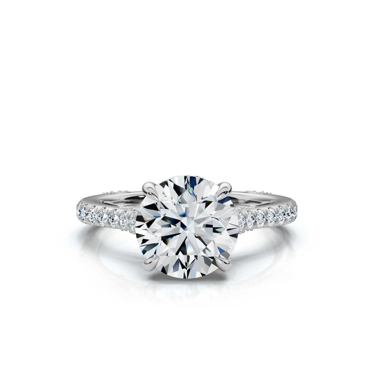 14K White Gold Hadley Hidden Accents Lab Grown Diamond Ring (1/2 ct. tw)
