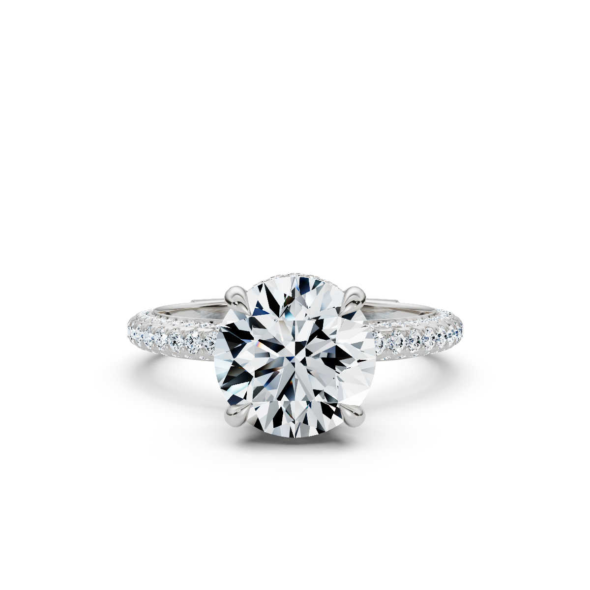 14K White Gold Katja Hidden Accents Lab Grown Diamond Ring (5/6 ct. tw)