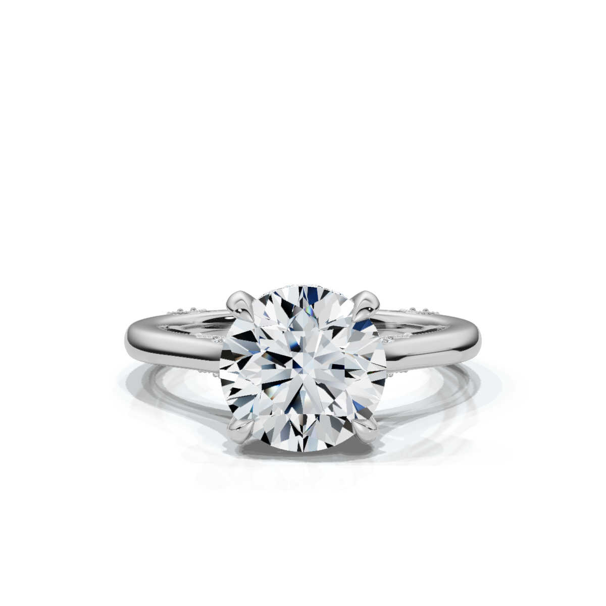 14K White Gold Antonia Hidden Accents Lab Grown Diamond Ring (1/3 ct. tw)