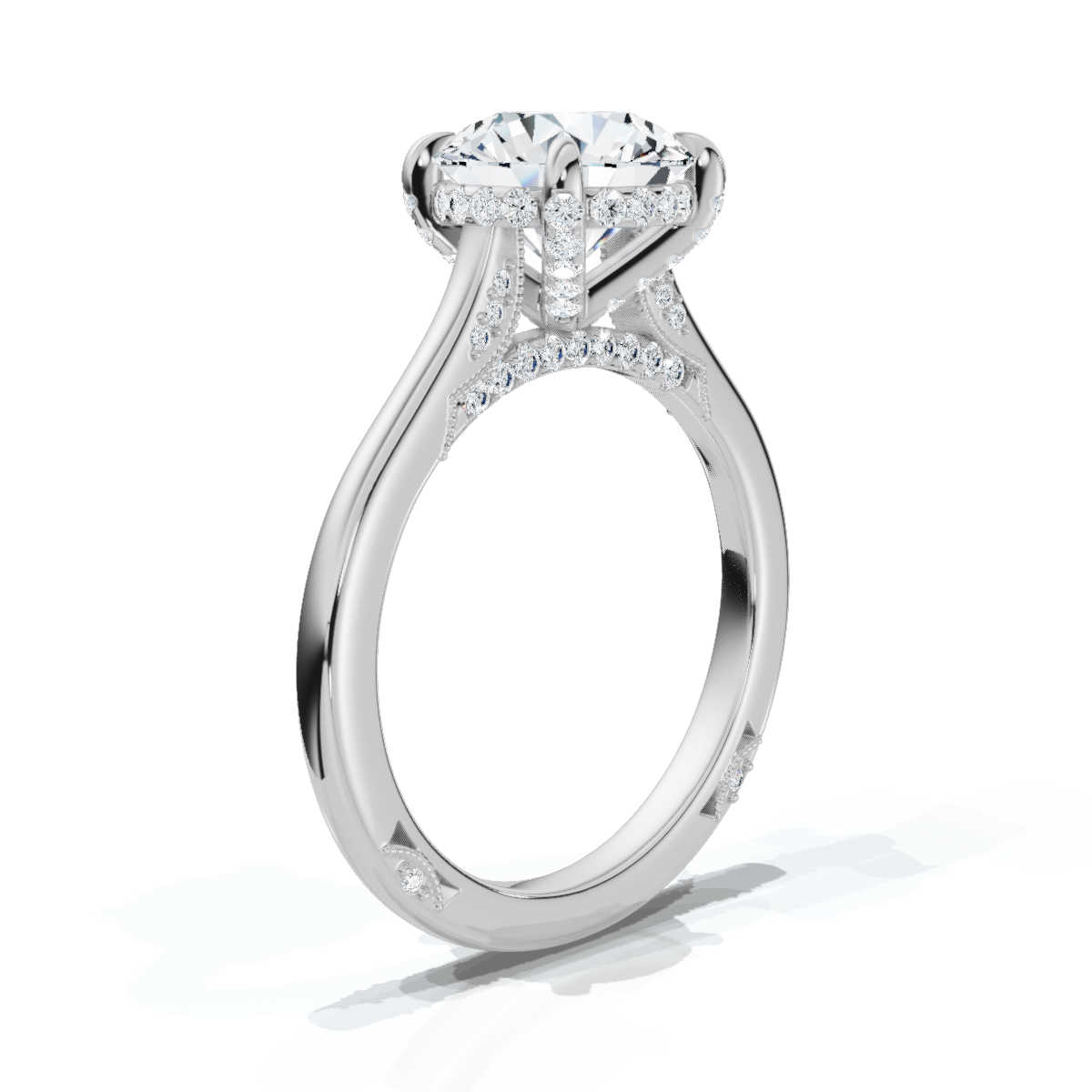 14K White Gold Antonia Hidden Accents Lab Grown Diamond Ring (1/3 ct. tw)