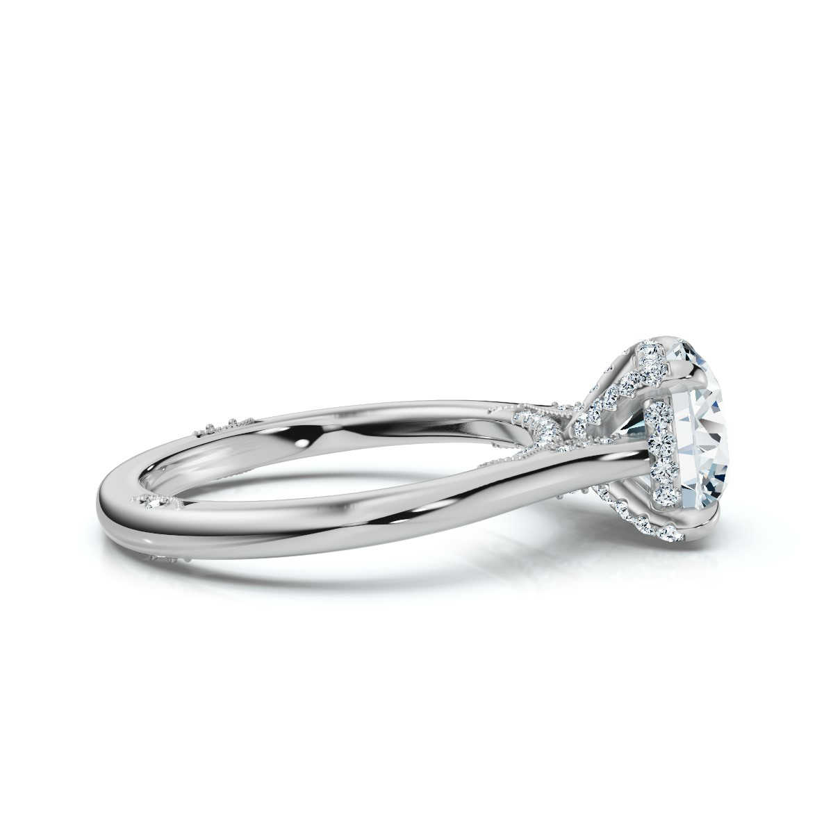 14K White Gold Antonia Hidden Accents Lab Grown Diamond Ring (1/3 ct. tw)