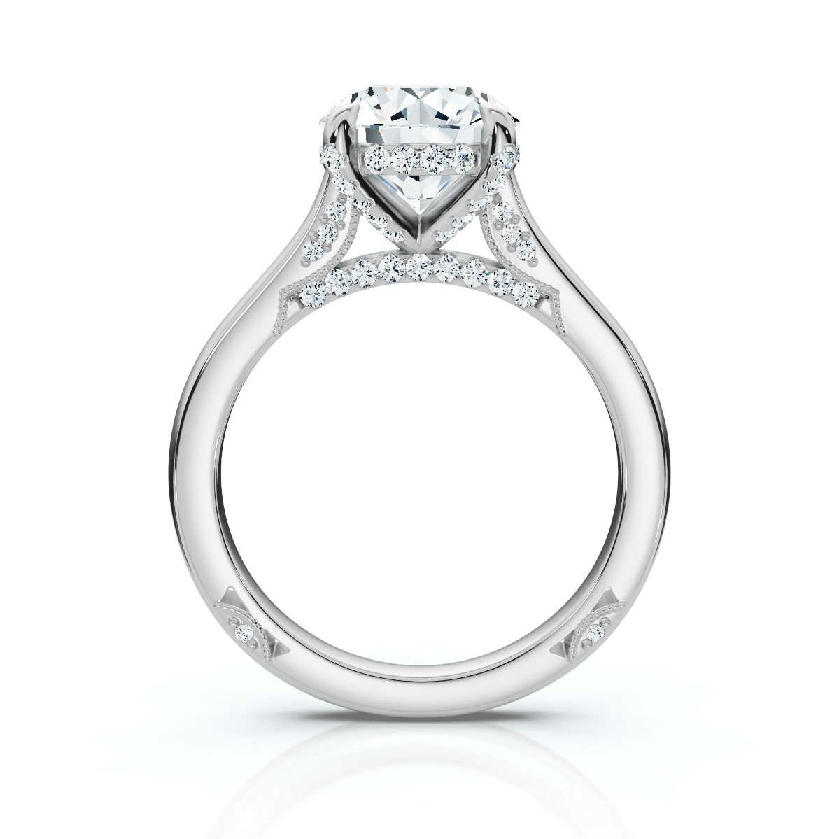 14K White Gold Antonia Hidden Accents Lab Grown Diamond Ring (1/3 ct. tw)