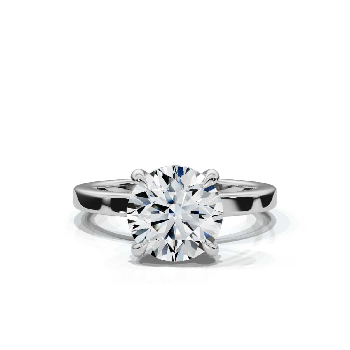 14K White Gold Wren Hidden Accents Lab Grown Diamond Ring (1/5 ct. tw)