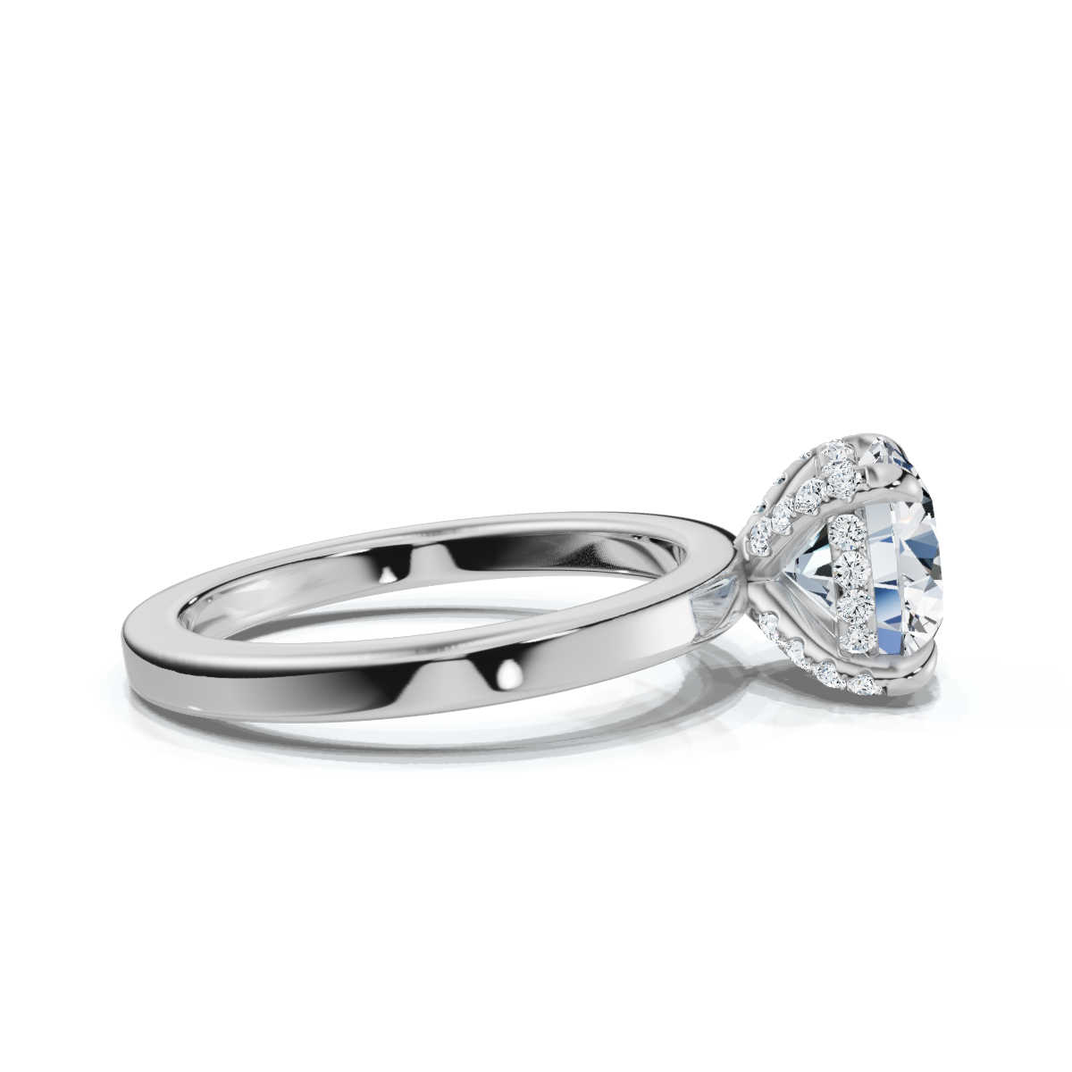 14K White Gold Wren Hidden Accents Lab Grown Diamond Ring (1/5 ct. tw)