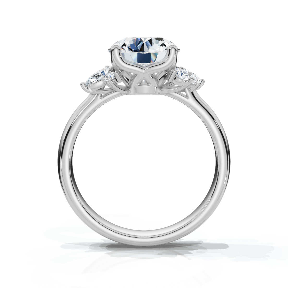 14K White Gold Idoya Nature Inspired Lab Grown Diamond Ring (1/3 ct. tw)