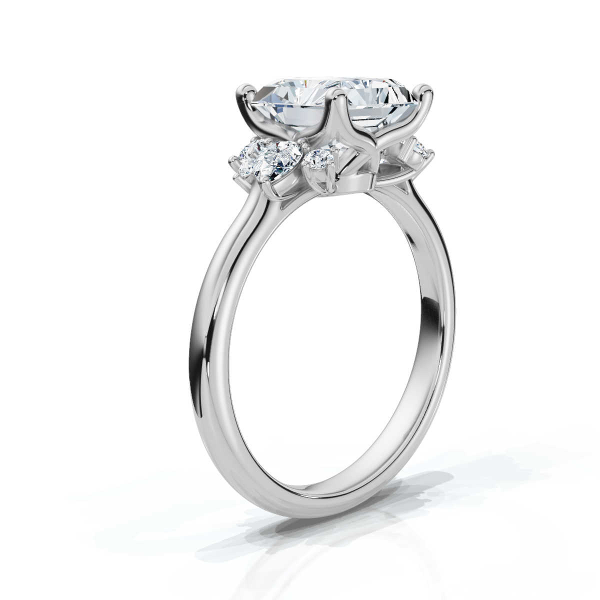 14K White Gold Idoya Nature Inspired Lab Grown Diamond Ring (1/3 ct. tw)