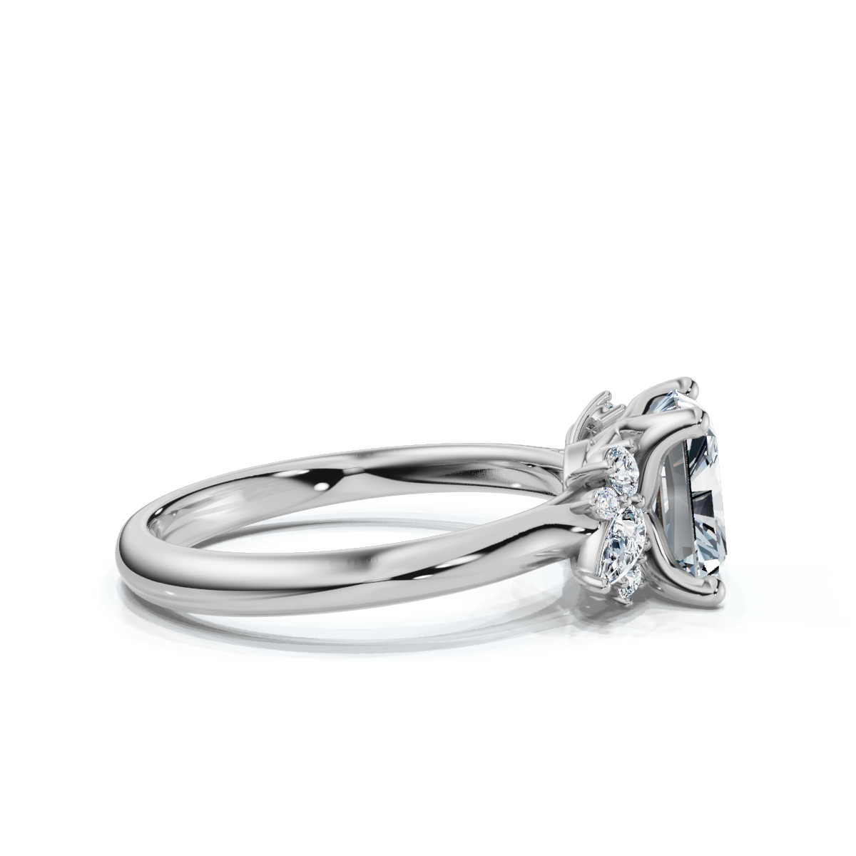 14K White Gold Idoya Nature Inspired Lab Grown Diamond Ring (1/3 ct. tw)